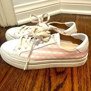 Soludos Ibiza Gingham Platform Sneaker size 7